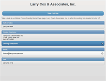 Tablet Screenshot of larrycoxcpa.com